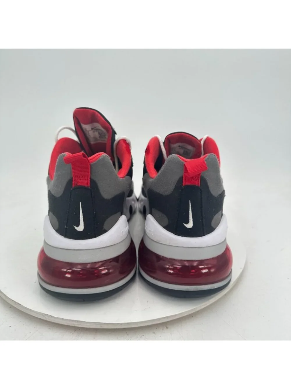 Nike Air Max 270 React Men Sz 11 CI3866-002 Black Iron Grey University Red Shoes